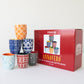 Annovero Colorful Coffee Mugs/Cups, 16 Fluid Ounce Capacity, Set of 6