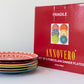 Annovero Colorful Dinner Plates, 10.5 Inch Diameter, Set of 6