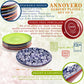 annovero dessert plates, set of 6 porcelain plates, 6 inch diameter